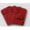 Playing Cards Stock Shape Pencil Top Eraser